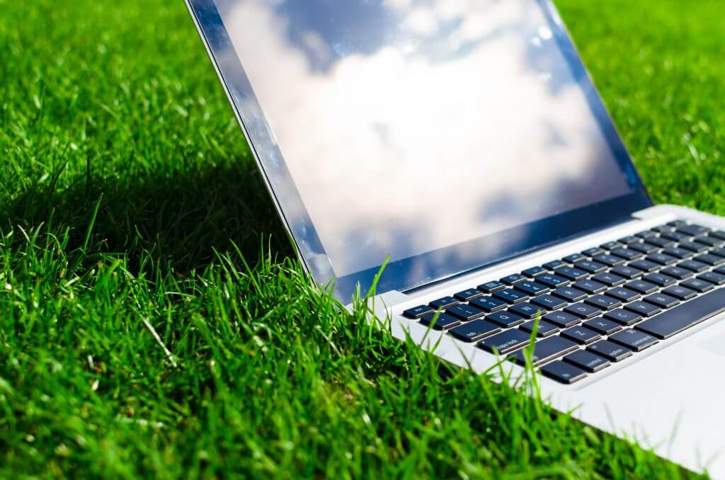 groen duurzaamheid laptop technologie